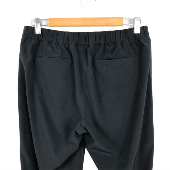 Athleta Aspire Ankle Pants Zip Pockets Black Sz 8 - Picture 7 of 12